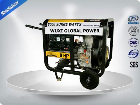 จีน Air Cooled Silent Portable Generator Set 5.5 -6.3 Kva Open Type With Manual  Starter ผู้ผลิต