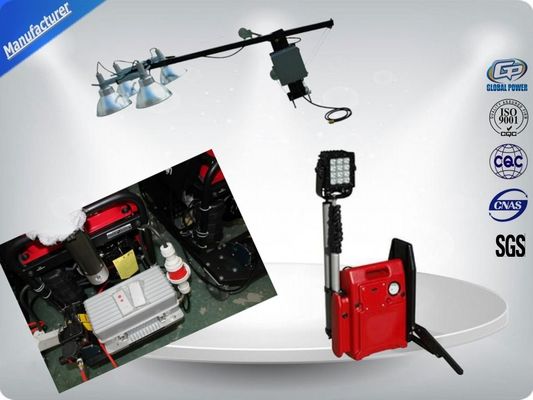 จีน Outdoor Portable Mobile Light Tower Manual Operated 1500 / 1800 Rpm Speed ผู้ผลิต