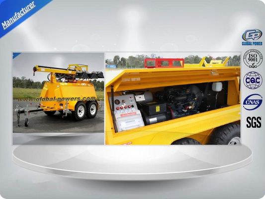 หอไฟฉุกเฉินแบบเคลื่อนที่สำหรับงานก่อสร้าง 50Hz ใช้งานต่อเนื่อง 8 ชั่วโมง ผู้ผลิต