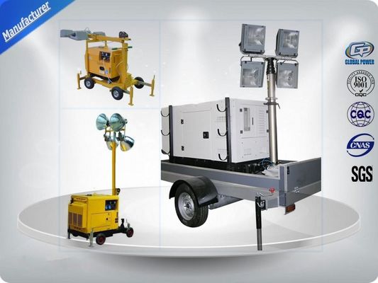 Air - Cooled Telescopic Light Tower / Manual Trailer Mounted Light Towers ผู้ผลิต