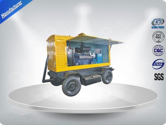CE / ISO 3 Phase Trailer Mounted Diesel Generator Soundproof six Cylinder ผู้ผลิต