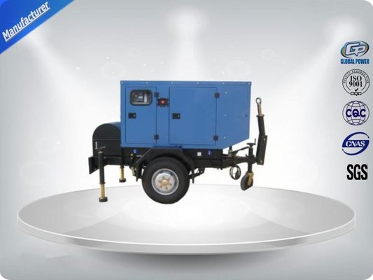 Canopied Silent Rental Trailer Genset Rental 1500 R / Min Engine Speed ผู้ผลิต