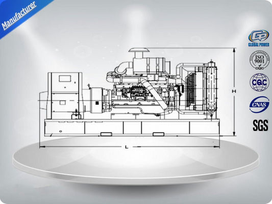 3 Phases 4 Wires Perkins Soundproof Diesel Generator Set 250 KVA 50HZ High Efficient ผู้ผลิต