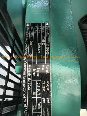 เครื่องกำเนิดไฟฟ้าแบบเปิดขนาด 600 กิโลวัตต์ Cummins เครื่องกำเนิดไฟฟ้ากระแสสลับ 50 HZ / 60 HZ เครื่องกำเนิดไฟฟ้ากระแสสลับ ผู้ผลิต
